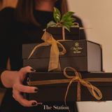 Gift Box Wrapped and Ribboned